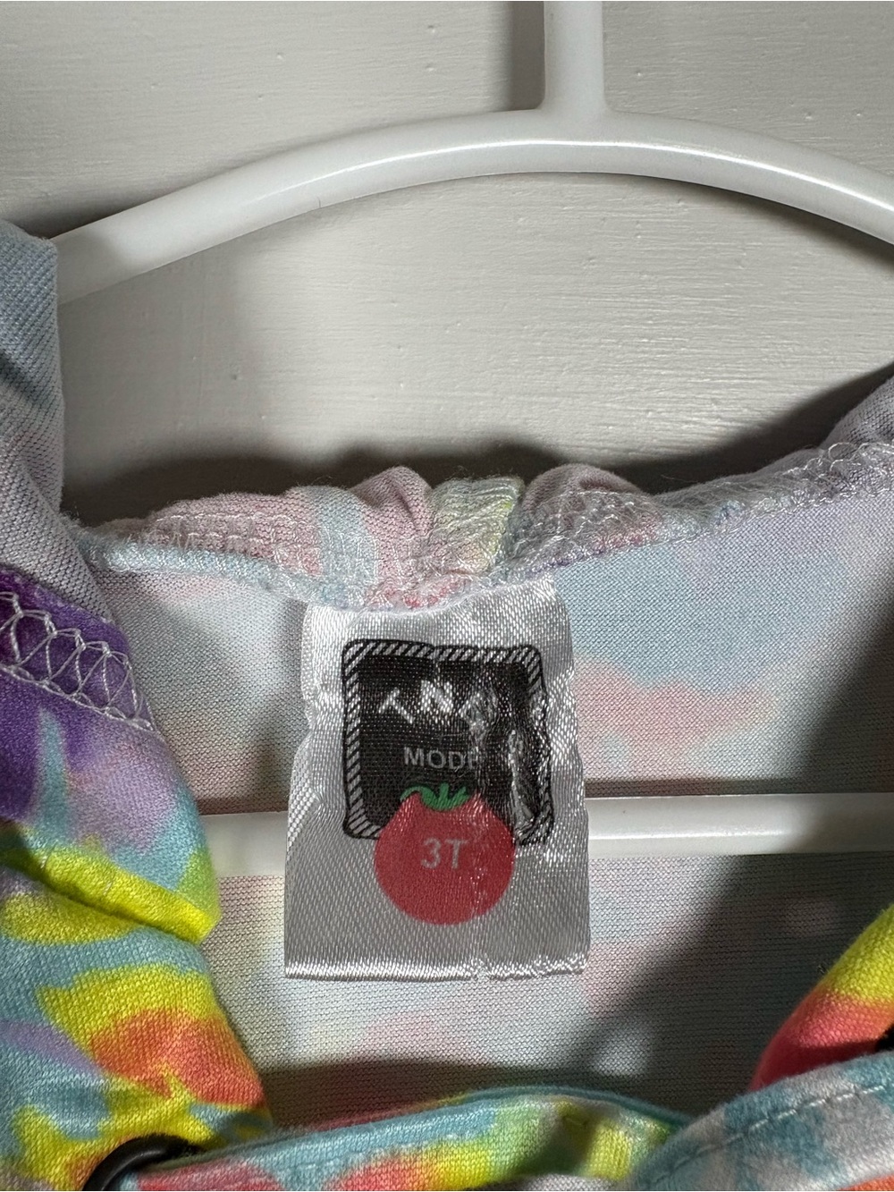 3/$25 TNL Mode Girls Hooded Tie Dye Romper Hood Lace-Up Sleeveless 3T - Picture 2 of 5